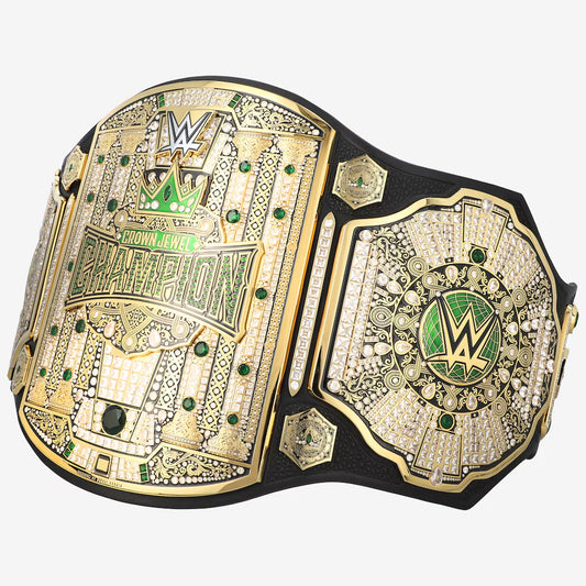 Men’s Crown Jewel Championship Belt – Premium Gold Plated Replica Title