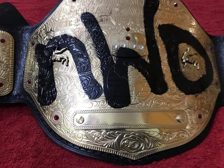 WCW NWO Big Gold Heavyweight Championship Title Belt Replica