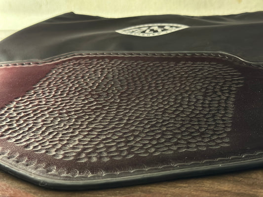 Hand-Tooled Leather Sendout Strap for NL WWE World Heavyweight Championship