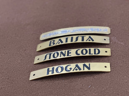 Custom Championship Belt Name Plates – Personalized Engraved Plates for Title Belts