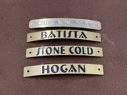 Custom Championship Belt Name Plates – Personalized Engraved Plates for Title Belts