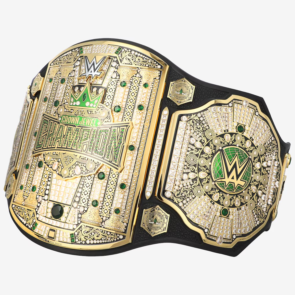 Men’s Crown Jewel Championship Belt – Premium Gold Plated Replica Title