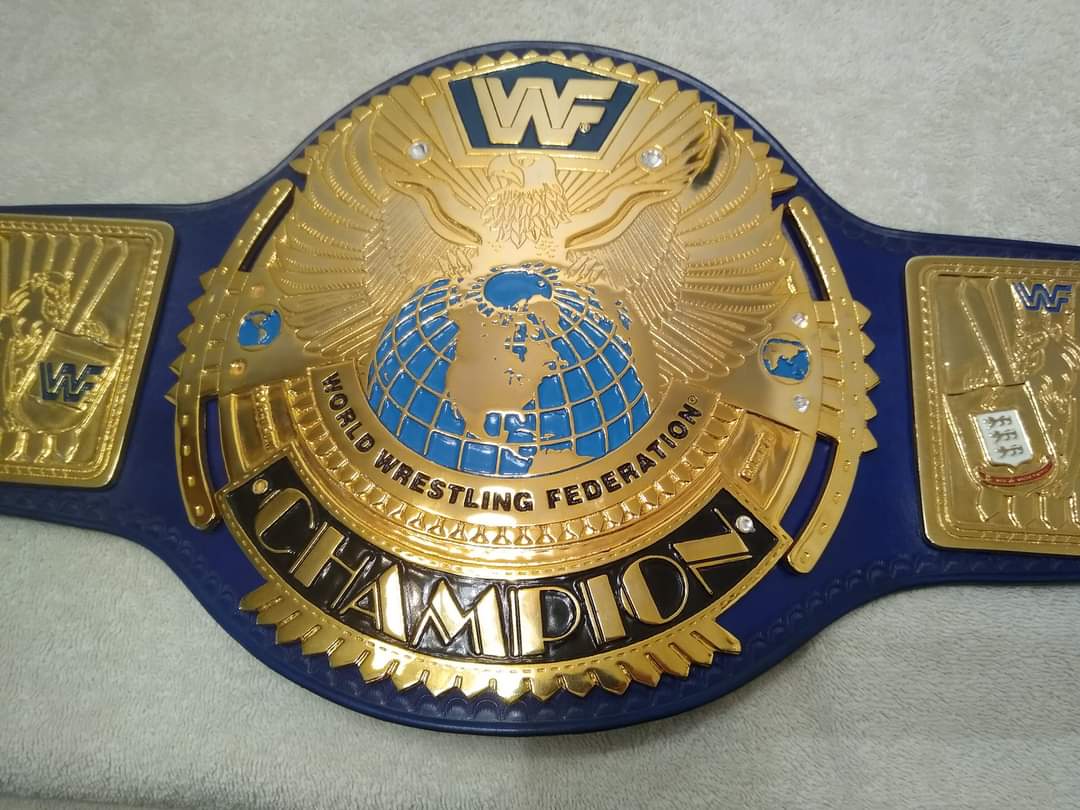 WWF Block Logo Big Eagle Championship Replica Title Belt 