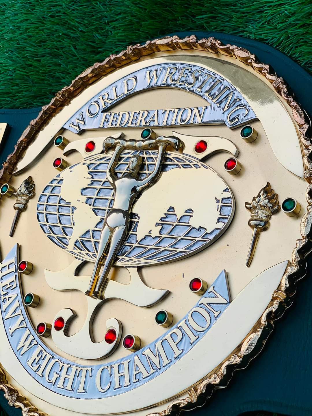 WWF Big Green Championship Title Belt Replica