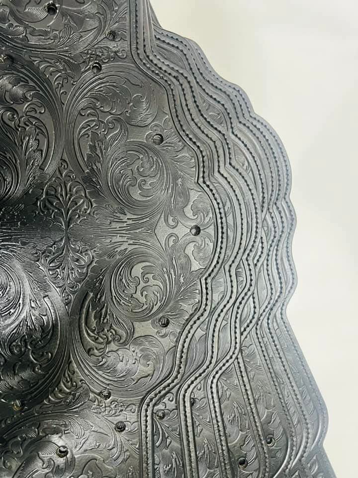 Hand-Tooled Leather Sendout Strap for 2023 WWE World Heavyweight Championship