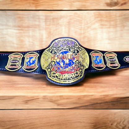 ECW World Heavyweight Championship Belt | copy-the-world-wrestling-federation-intercontinental-title-1986-1988-with-red-wf-logo | championship belt | MnM Belts