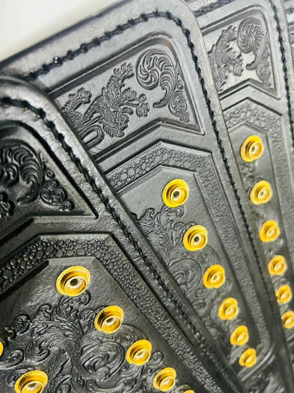 Hand-Tooled Leather Sendout Strap for 2023 WWE World Heavyweight Championship